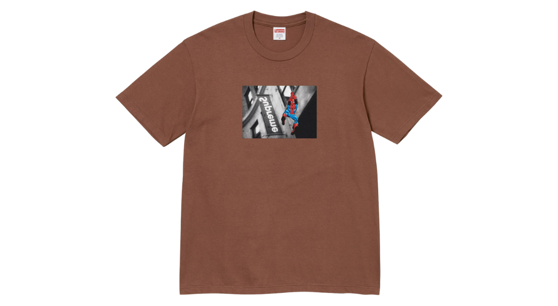 Supreme Spider-Man Tee Brown