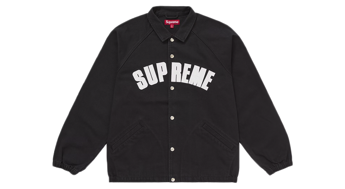 Supreme Arc Denim Coaches Jacket Black (SS25)