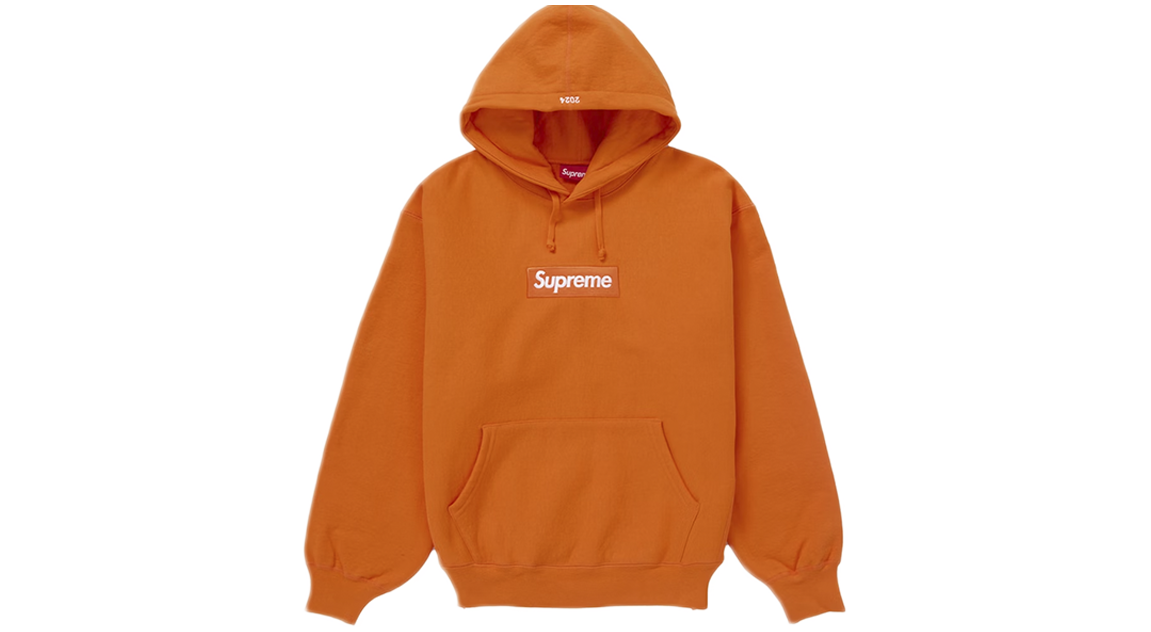 Supreme Box Logo Hoodie Dark Orange (FW24)