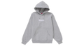 Supreme Box Logo Hoodie Heather Grey (FW24) (P)