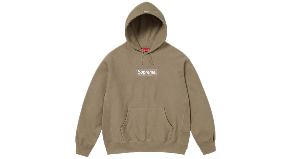 Supreme Box Logo Hoodie Dark Sand (FW23)