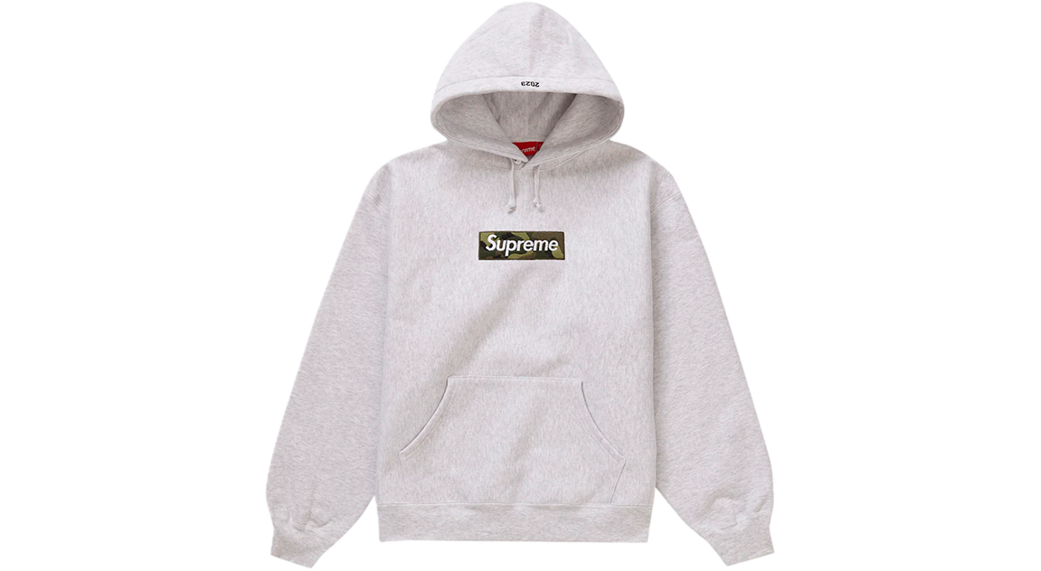 Supreme Box Logo Hoodie Ash Grey (FW23)
