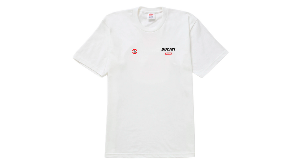 Supreme Ducati Logo Tee White