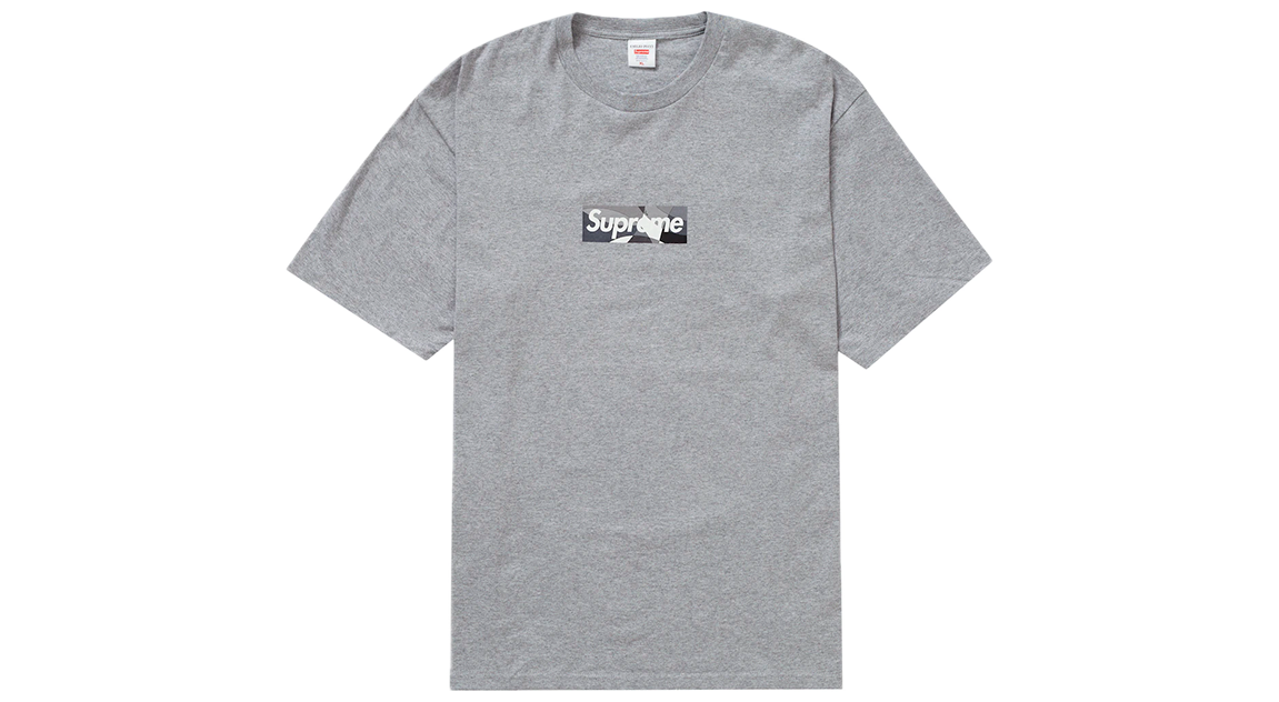 Supreme Box Logo Tee "Emilio Pucci" Heather Grey/Black
