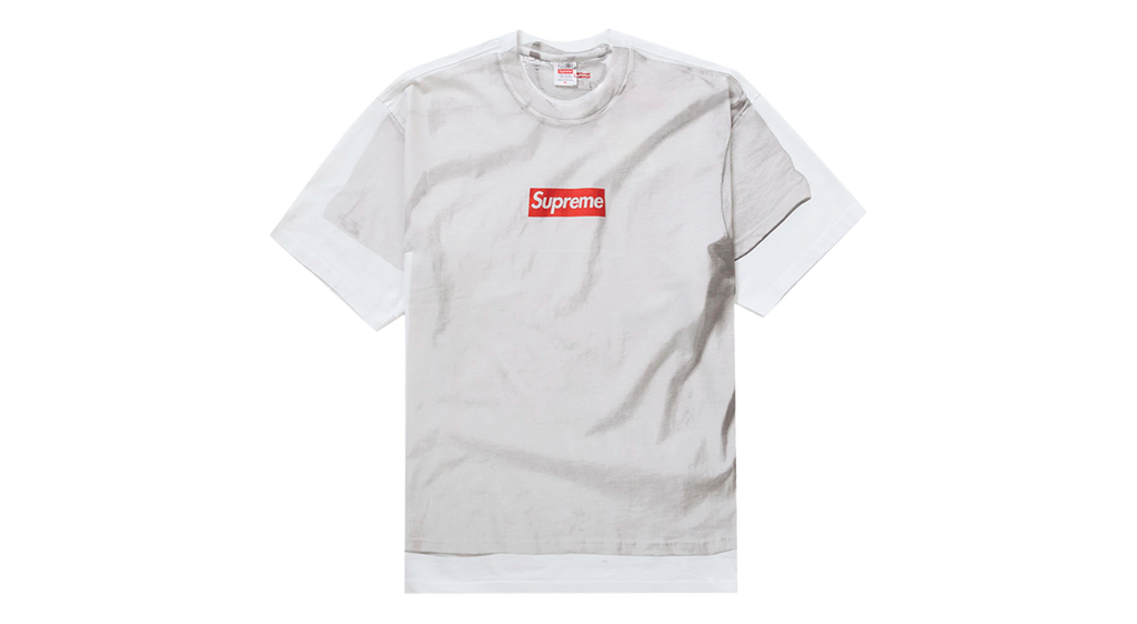 Supreme x MM6 Maison Margiela Box Logo Tee White