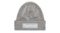 Supreme New Era Box Logo Beanie 'Heather Grey' (FW24)