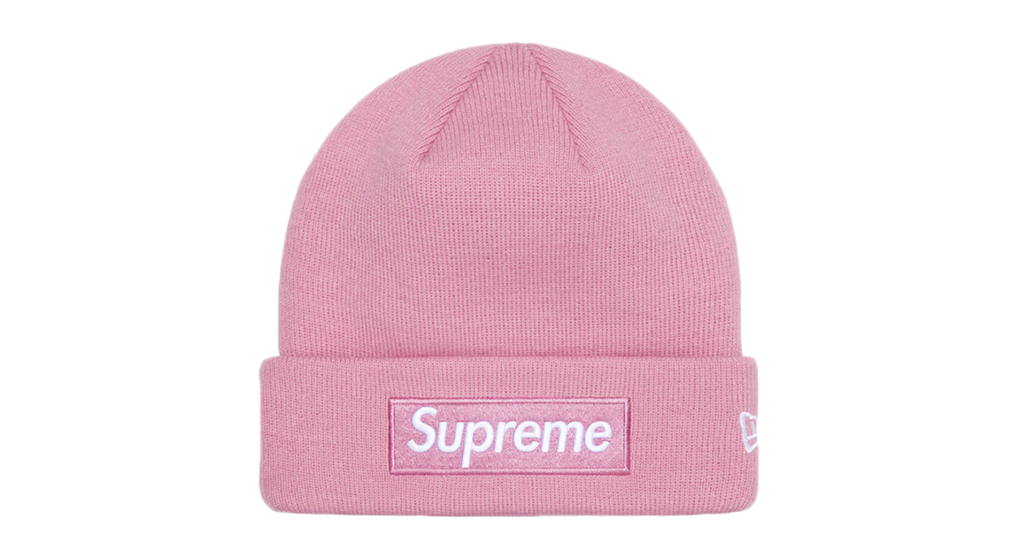 Supreme New Era Box Logo Beanie 'Dusty Pink' (FW24)