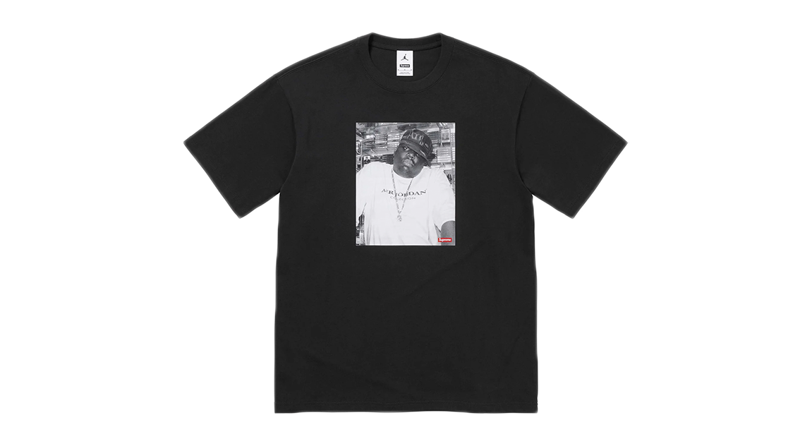 Supreme x Jordan Biggie S/S Tee Black