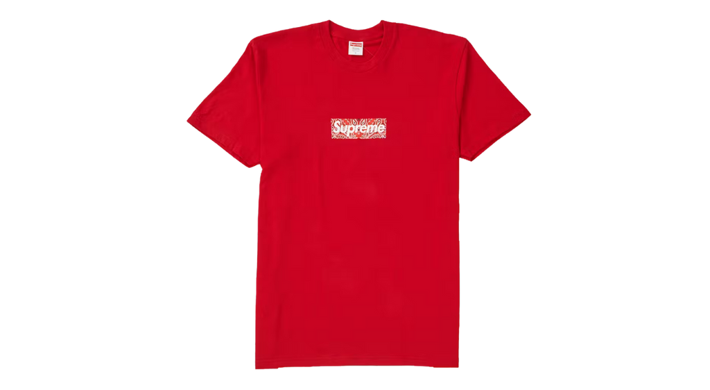 Supreme Bandana Box Logo Tee Red (P)