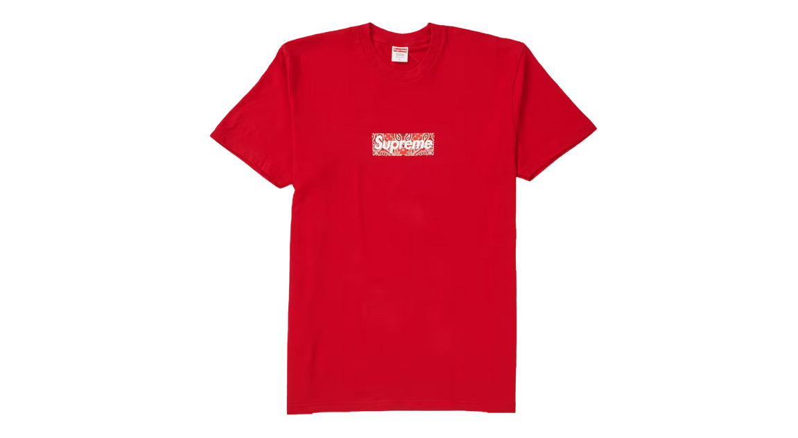 Supreme Bandana Box Logo Tee Red (P)