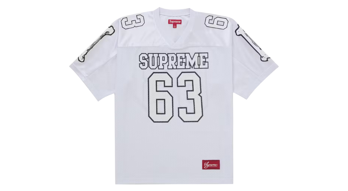 Supreme Bones Football Jersey White