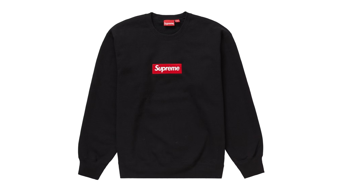 Supreme Box Logo Crewneck Black  (FW22)