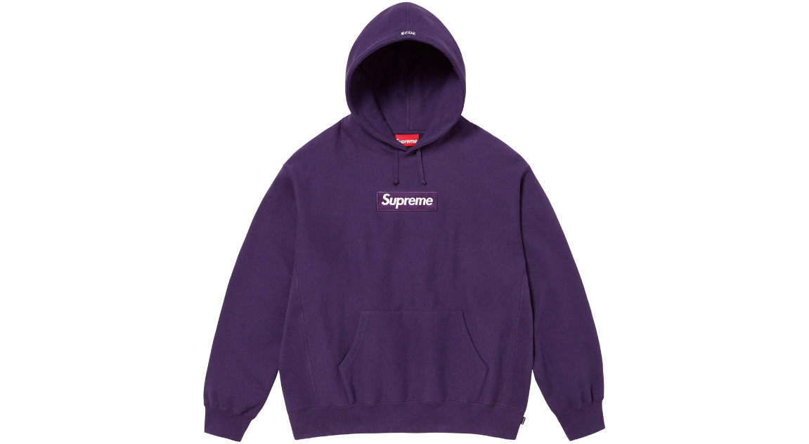 Supreme Box Logo Hoodie Dark Purple (FW23)