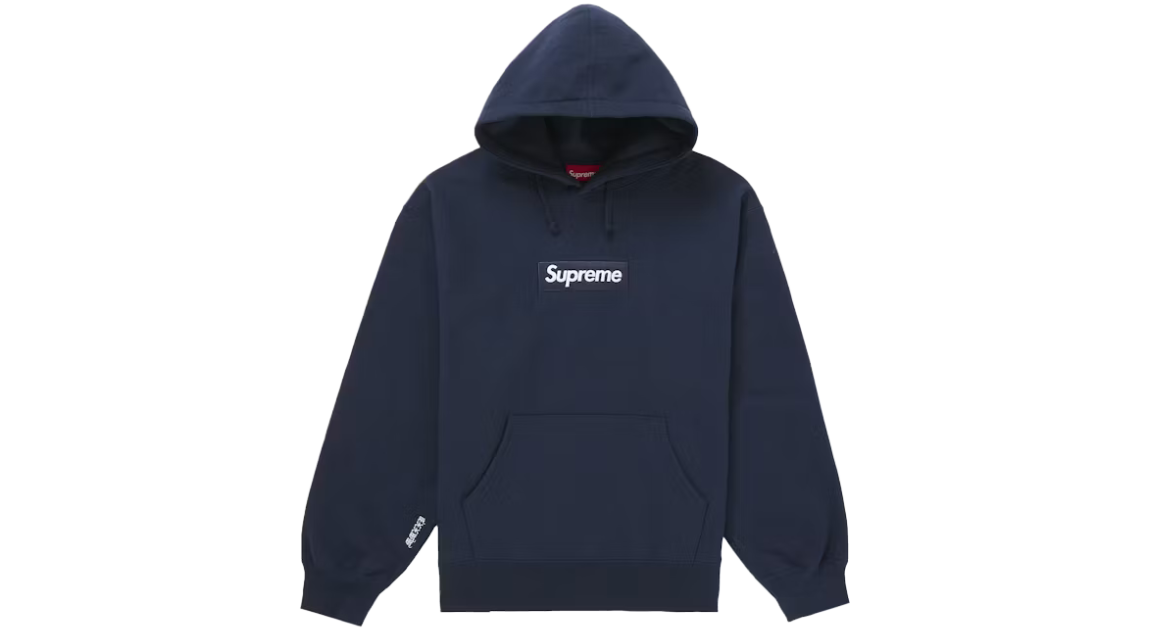 Supreme Box Logo Hoodie Navy (FW25)