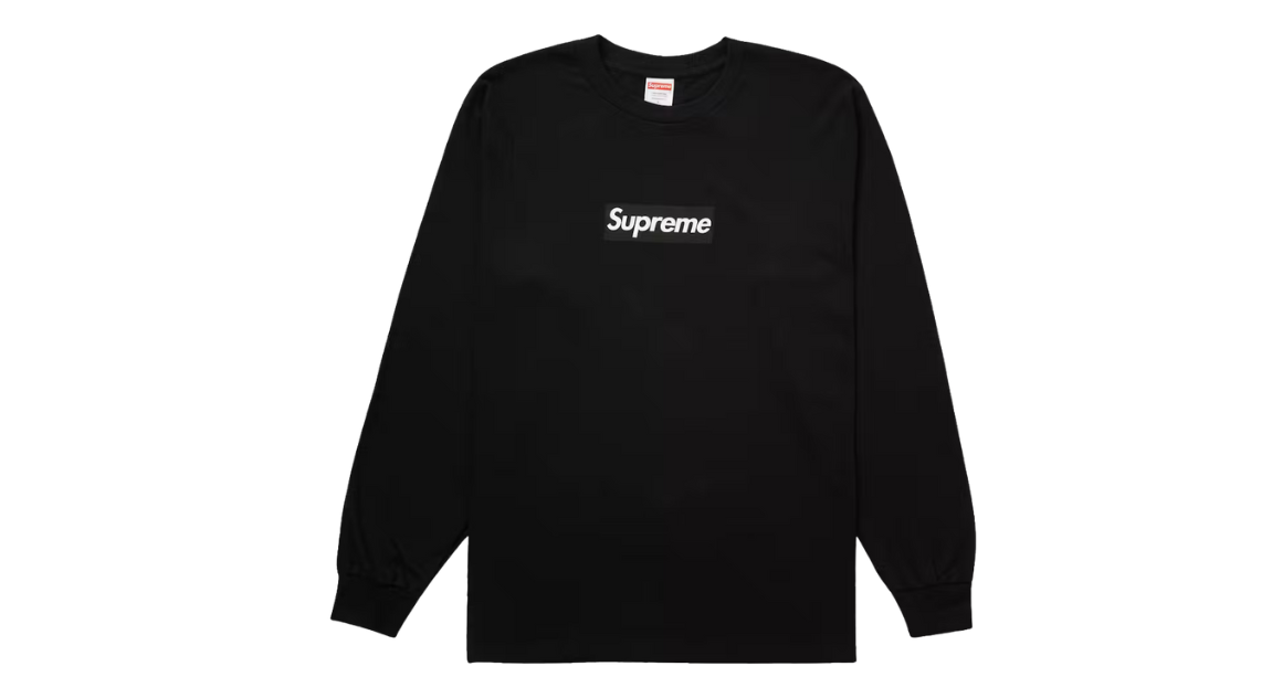 Supreme Box Logo Long Sleeve Tee Black (P)