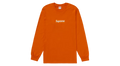 Supreme Box Logo Long Sleeve Tee Orange (P)