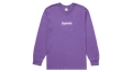 Supreme Box Logo Long Sleeve Tee Purple