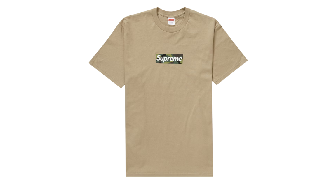 Supreme Box Logo Tee Khaki (FW23)