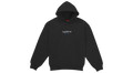 Supreme Classic Logo New York Shop Hoodie Black