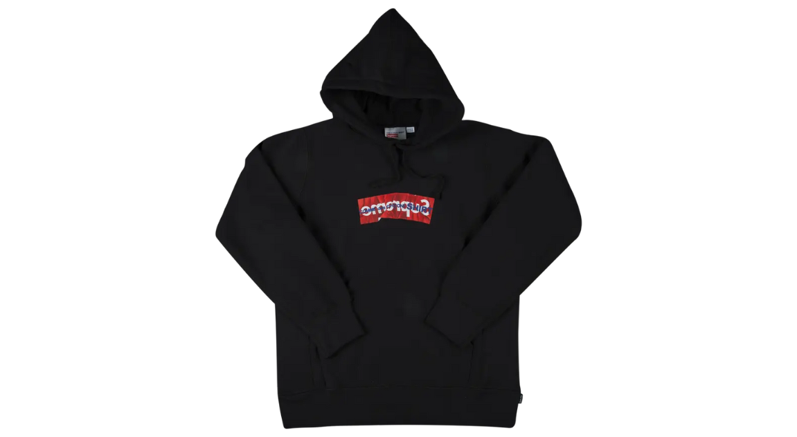 Supreme Comme Des Garcons Box Logo Hoodie Black (P)