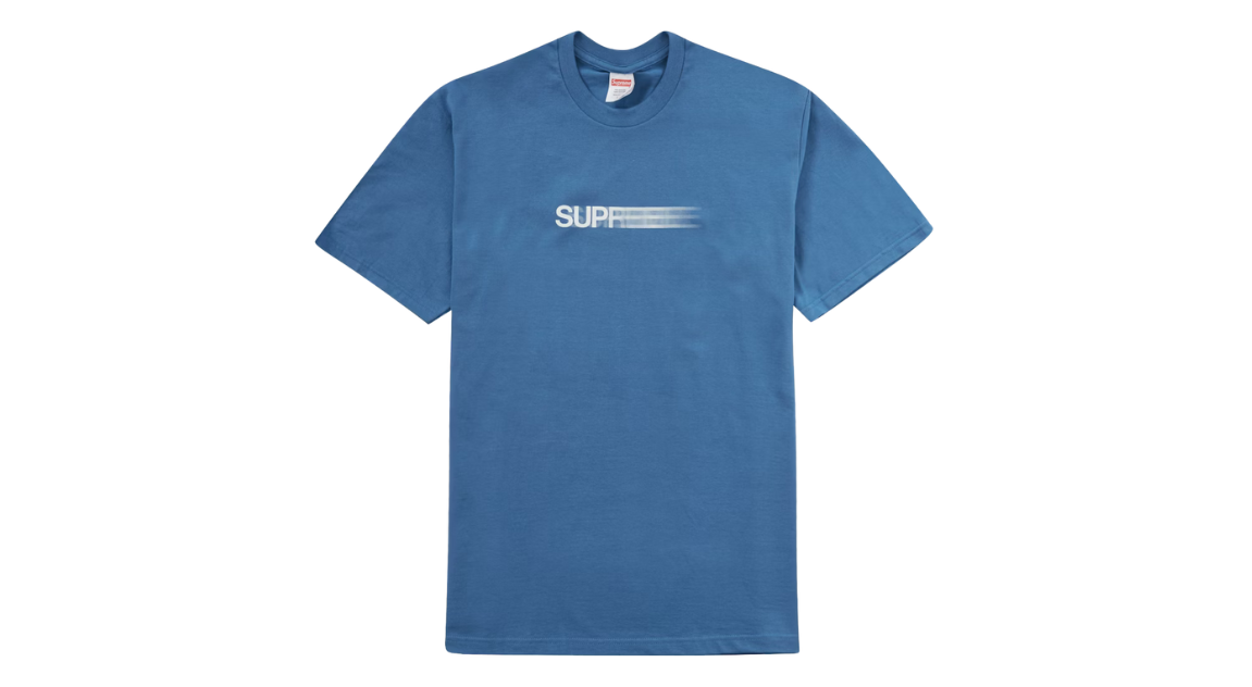 Supreme Motion Logo Tee Faded Blue (SS23)