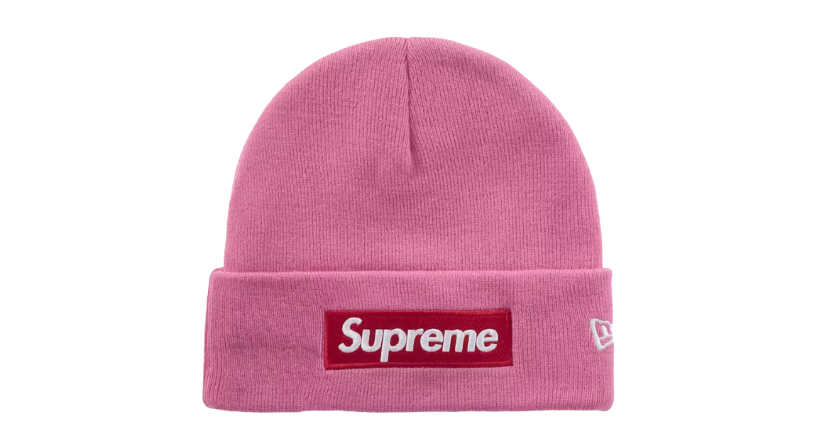 Supreme New Era Box Logo Beanie Magenta Pink (FW25)