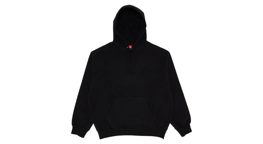 Supreme Satin Applique Hoodie Black (FW25)