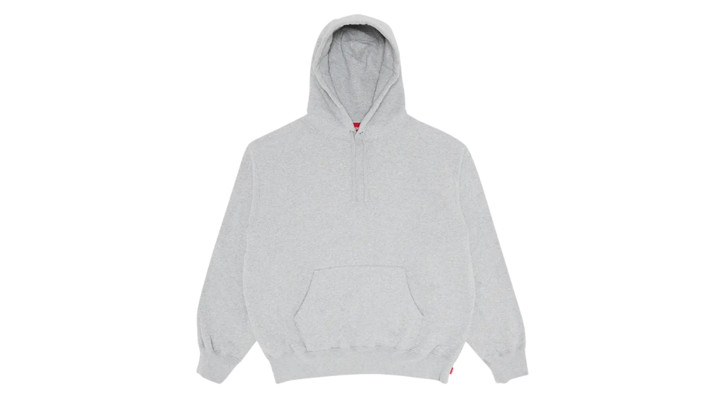 Supreme Satin Applique Hoodie Heather Grey (FW25)