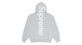 Supreme Satin Applique Hoodie Heather Grey (FW25)