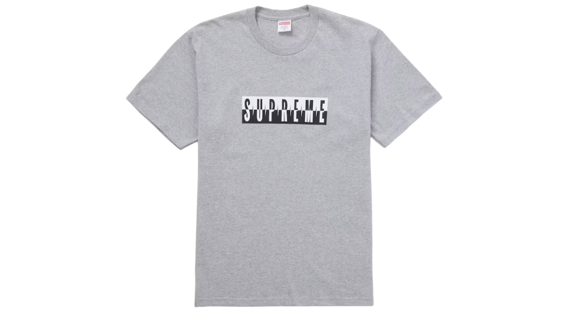 Supreme Split Tee Heather Grey (FW25)