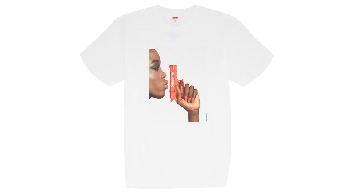 Supreme Water Pistol Tee White