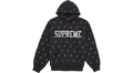 Supreme Stars Studded Hooded Sweatshirt Black