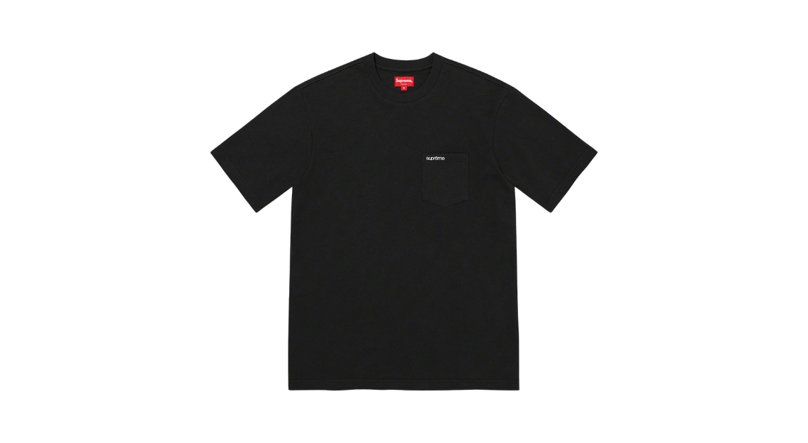 Supreme S/S Pocket Tee Black (SS22)