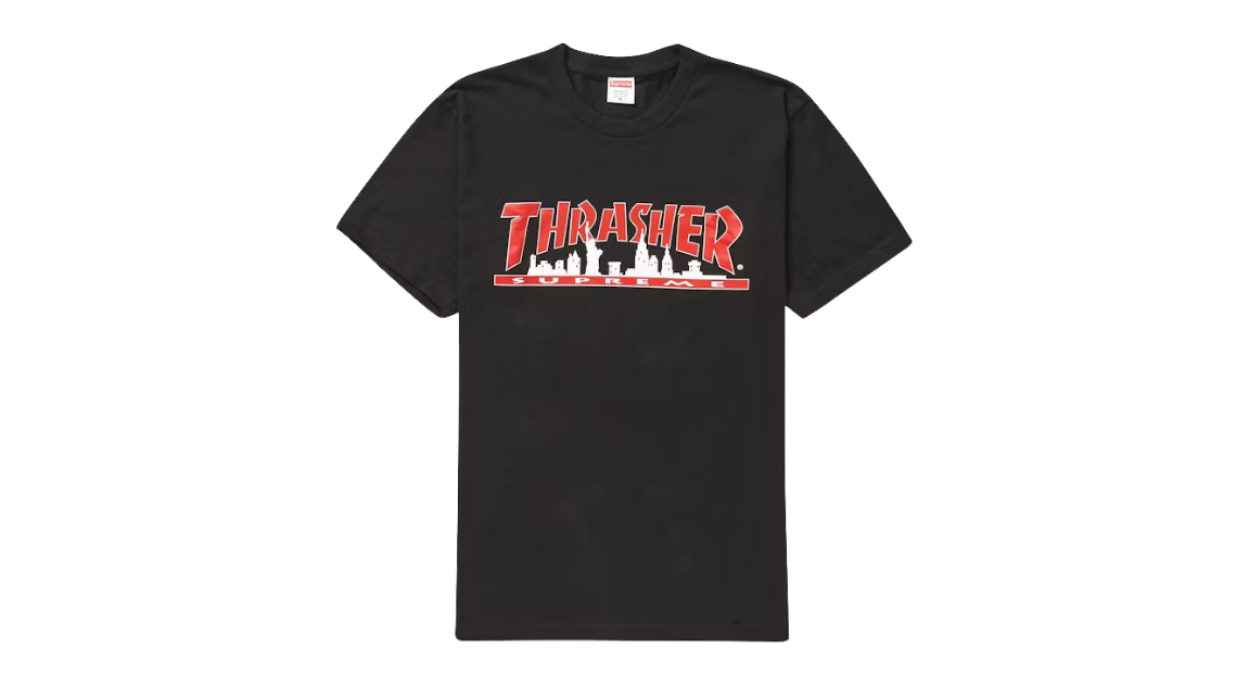 Supreme Thrasher Skyline Tee Black (FW21)