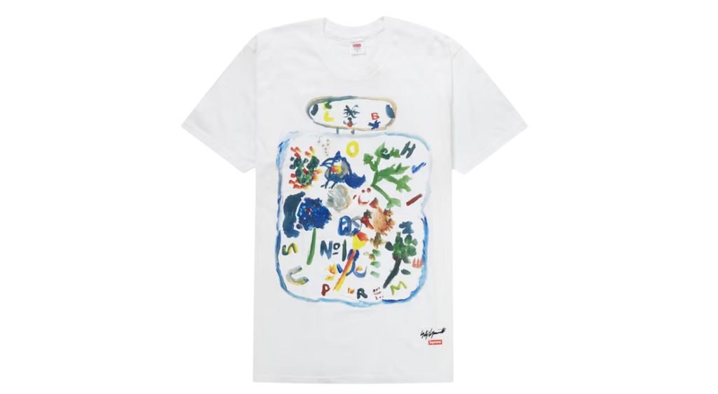 Supreme Yohji Yamamoto Paint Tee White (FW22) (P)