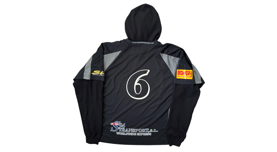 Supreme Hooded Soccer Jersey Black (P)