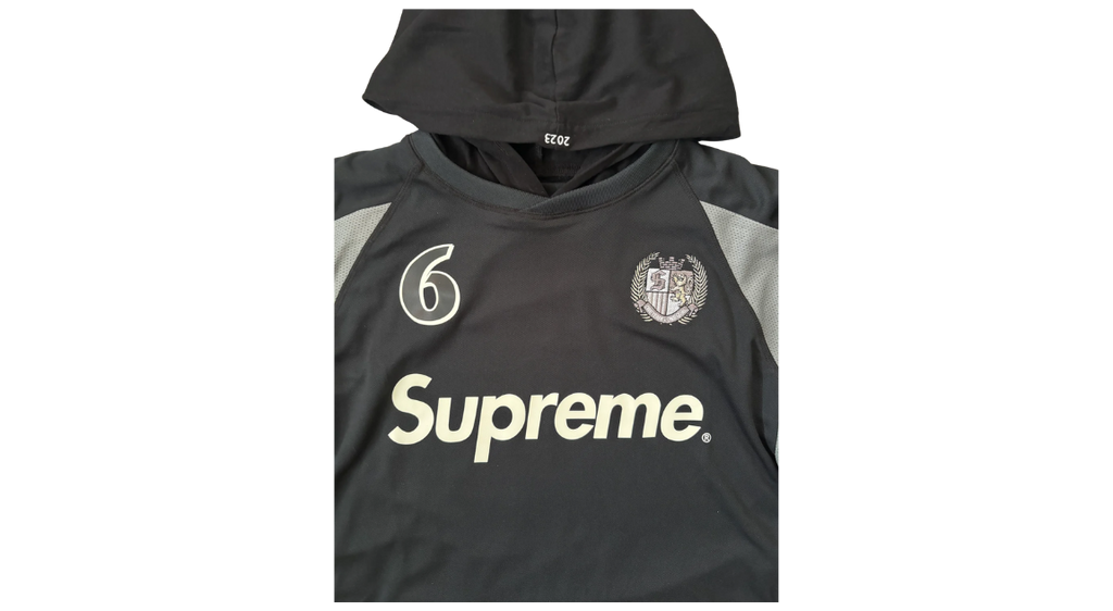 Supreme Hooded Soccer Jersey Black (P)