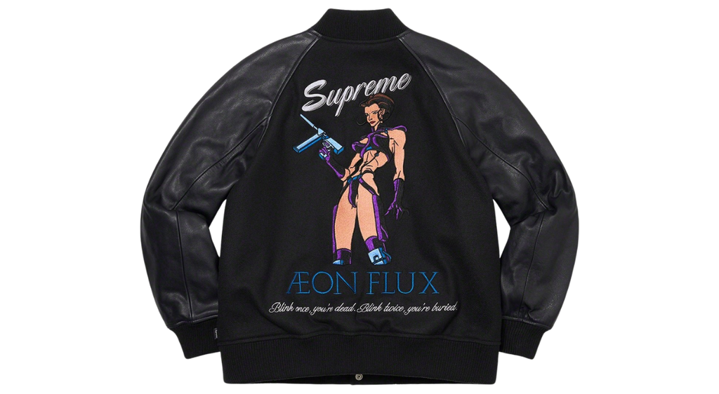 Supreme Aeon Flux Varsity Jacket Black (P)