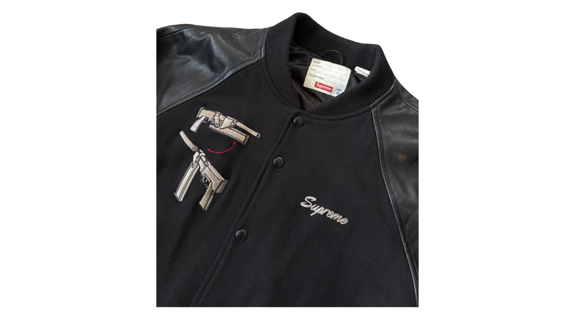 Supreme Aeon Flux Varsity Jacket Black (P)