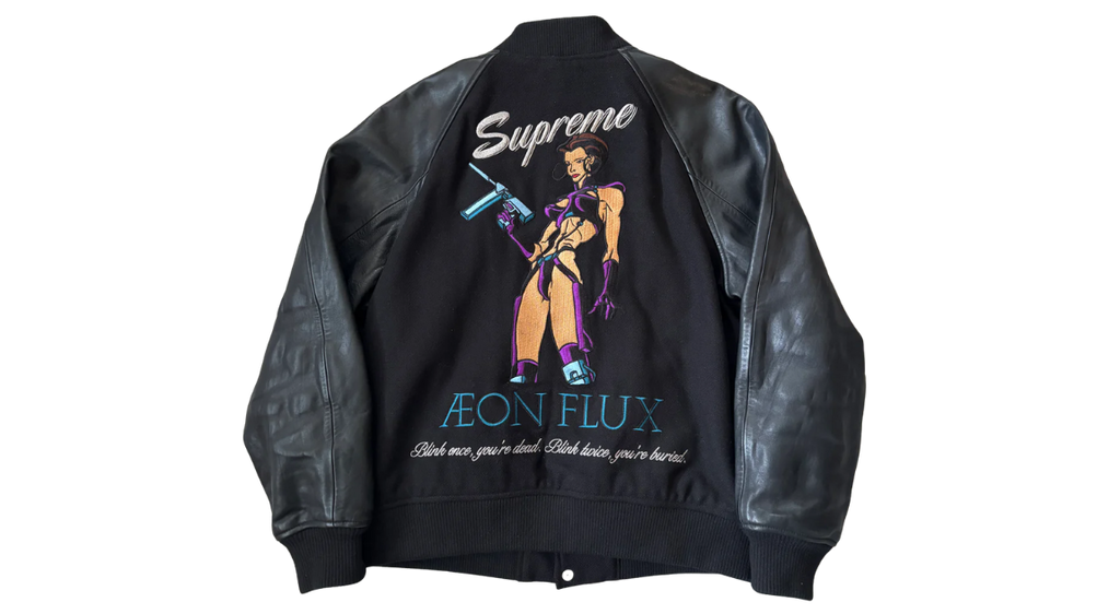 Supreme Aeon Flux Varsity Jacket Black (P)