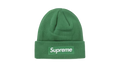 Supreme x New Era Green Box Logo Beanie (FW24)