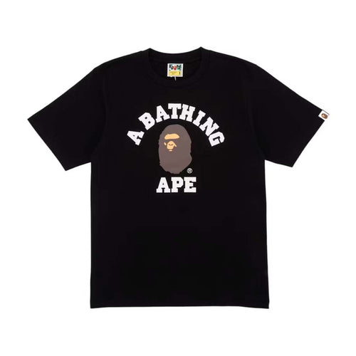 BAPE College Tee Black Brown Head