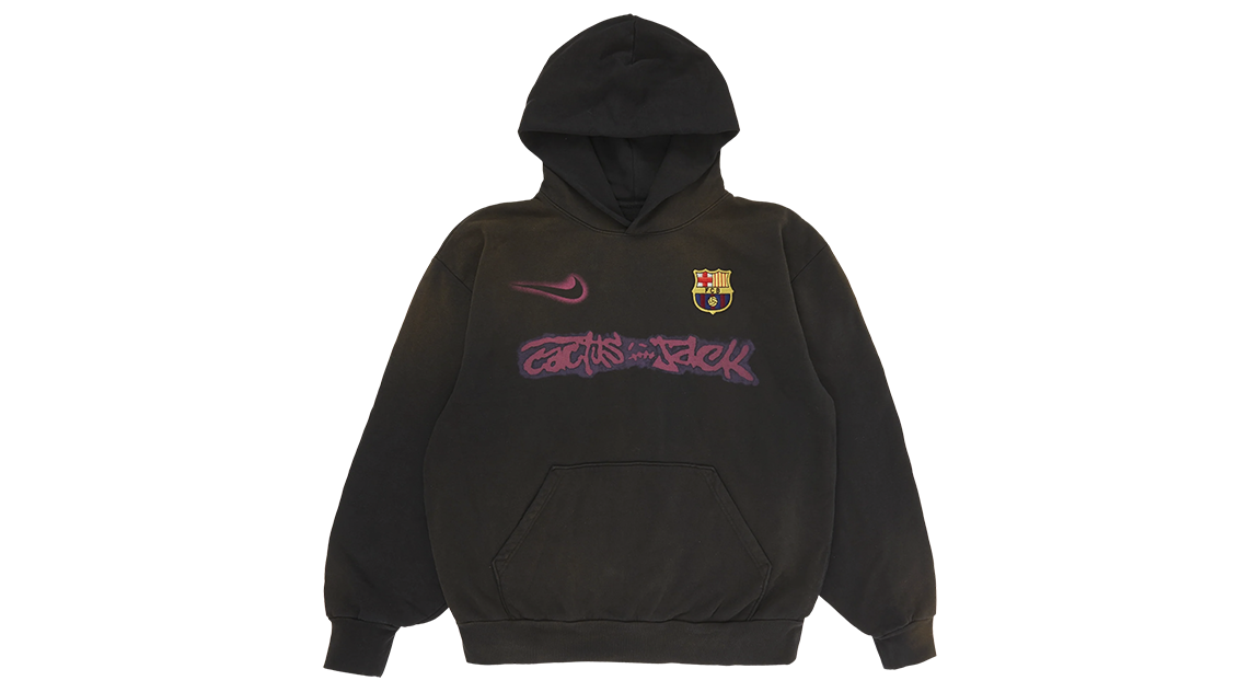 Travis Scott x FC Barcelona 'Spray Logo Hoodie' Black