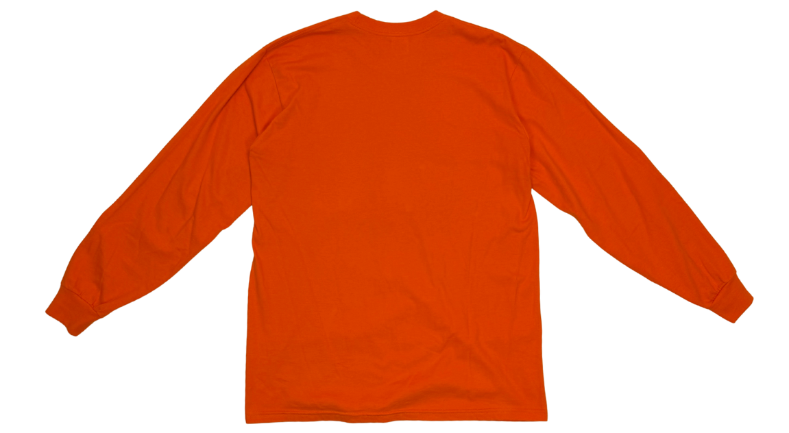 Supreme Box Logo Long Sleeve Tee Orange (P)