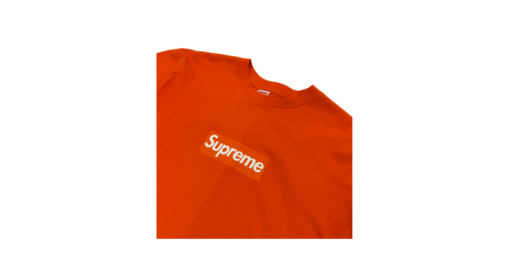 Supreme Box Logo Long Sleeve Tee Orange (P)