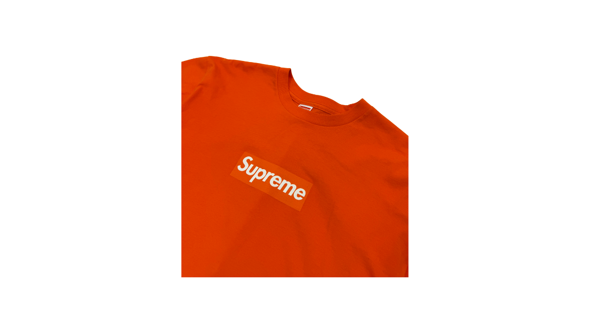 Supreme Box Logo Long Sleeve Tee Orange (P)