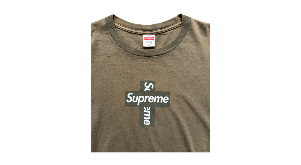 Supreme Cross Box Logo Tee Light Olive (P)