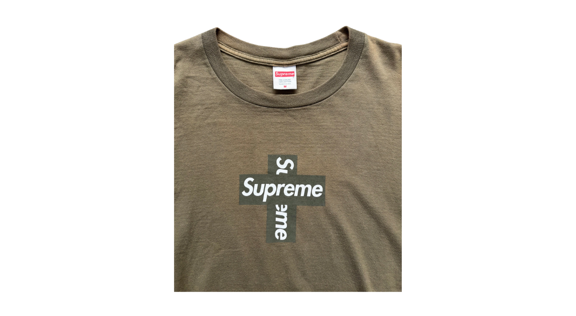 Supreme Cross Box Logo Tee Light Olive (P)