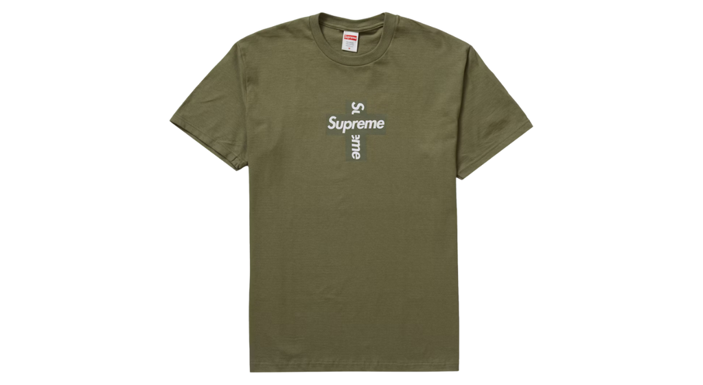 Supreme Cross Box Logo Tee Light Olive (P)