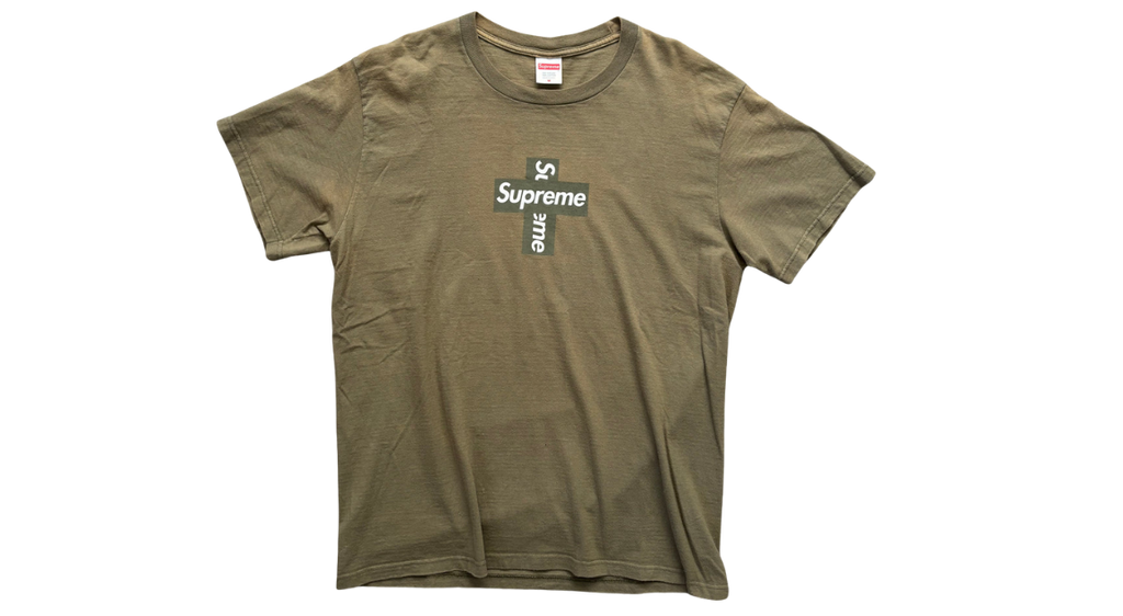 Supreme Cross Box Logo Tee Light Olive (P)